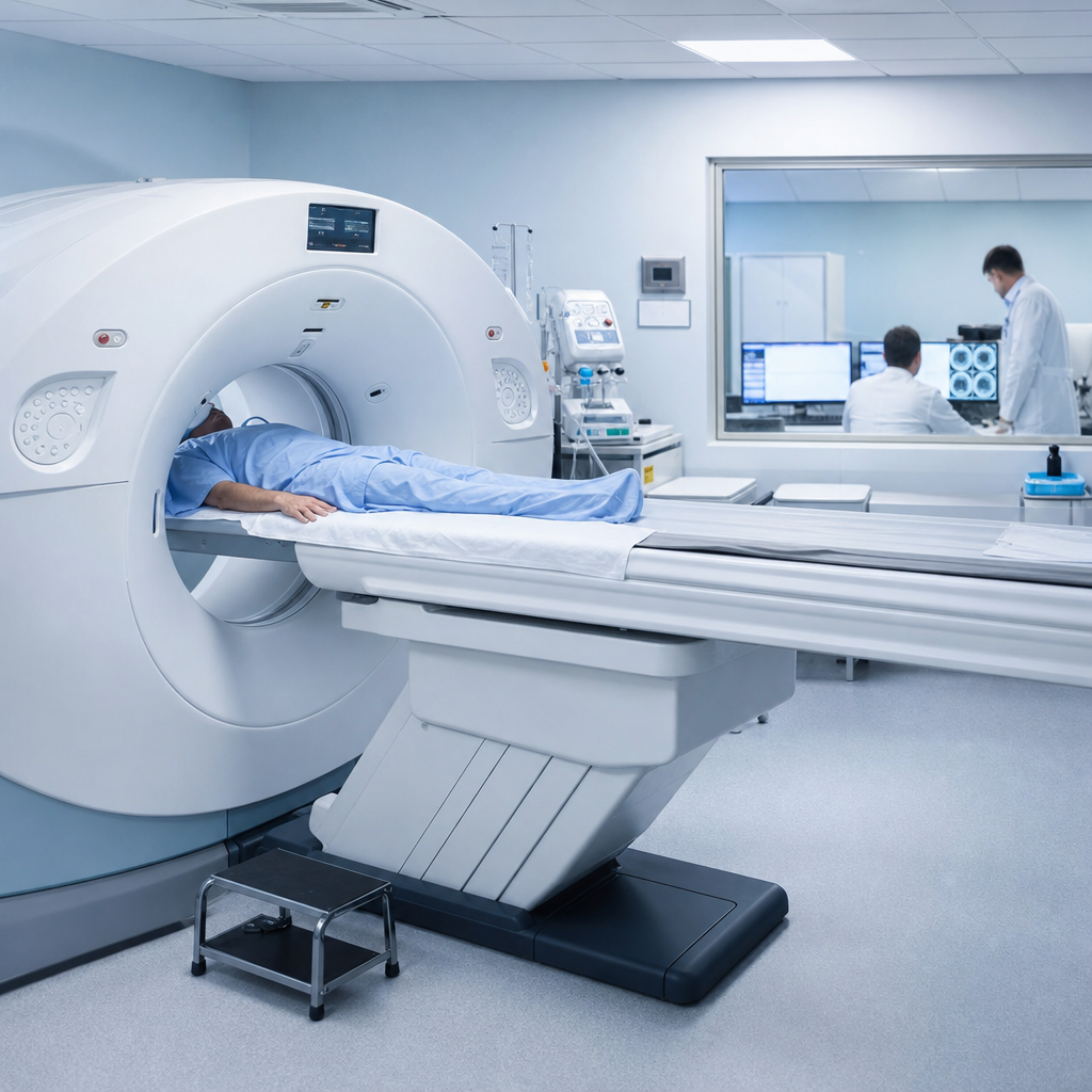Sala de tomografia em operacao com adequacao completa pela AM